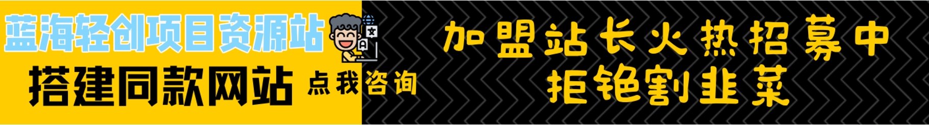加盟蓝海轻创资源站，加盟搭建同款知识付费资源网站，实现长期稳定被动收入~-蓝海云网创