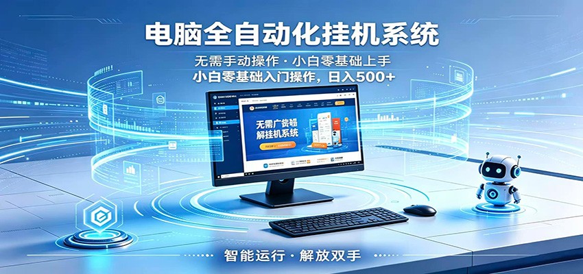 智能广告挂机无需值守，小白上手轻松实现每日增收-蓝海云网创