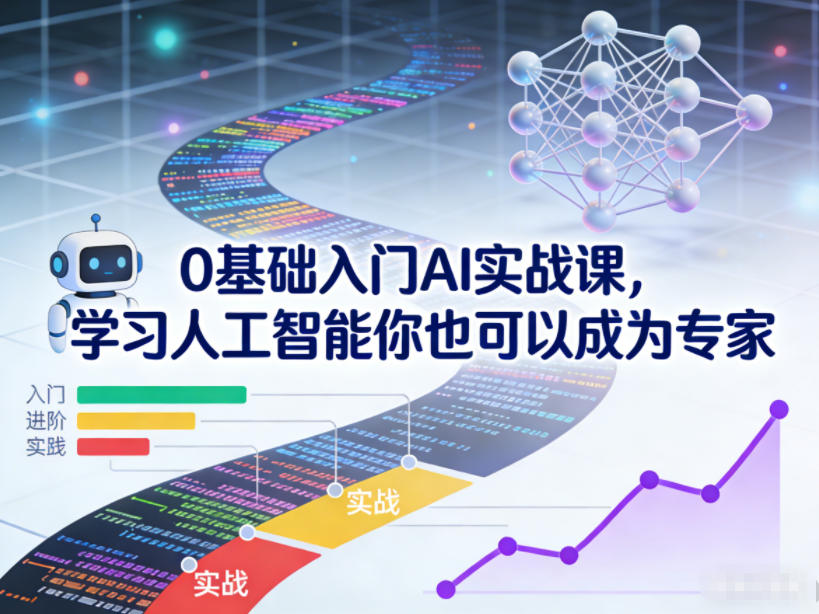 0基础入门AI实战课，学习人工智能你也可以成为专家-蓝海云网创