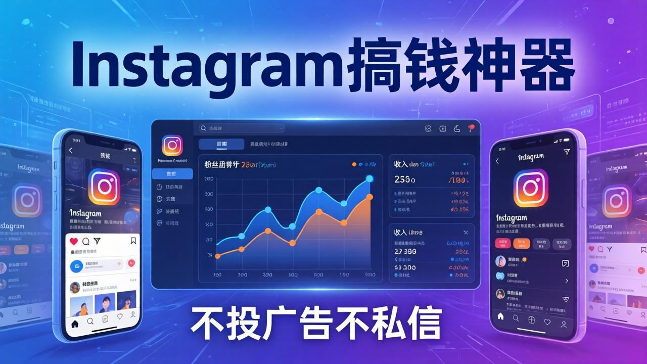 Instagram搞钱神器：月涨6万粉+月入5万刀，不投广告不私信，靠算法+低价产品-蓝海云网创