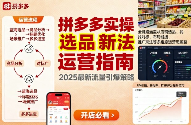 王校长9月12拼多多实操新玩法，全链路涵盖从店铺选品、找对标，布局链接，推广玩法等多维度运营思路-蓝海云网创