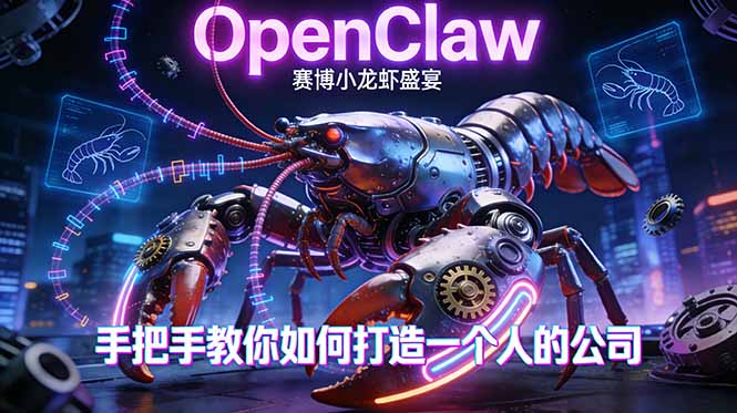 OpenClaw，小龙虾-从产品到爆款的成长之路，手把手教你如何打造一个人的公司-蓝海云网创