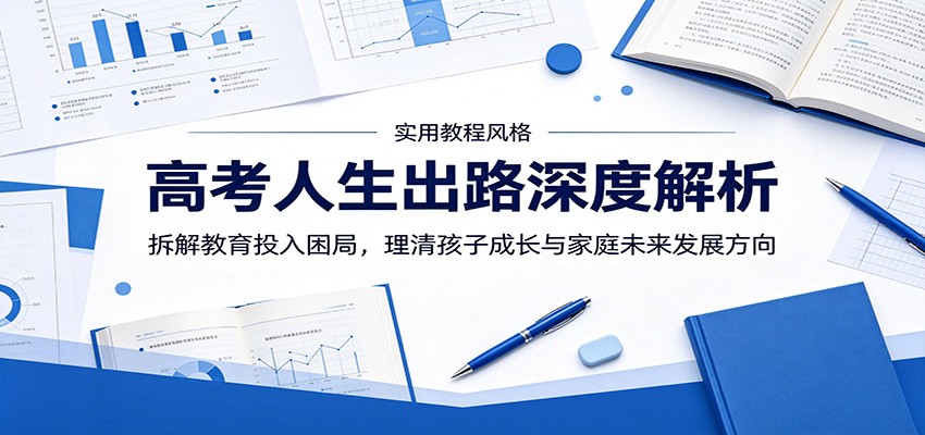 高考人生出路深度解析：拆解教育投入困局，理清孩子成长与家庭未来发展方向-蓝海云网创