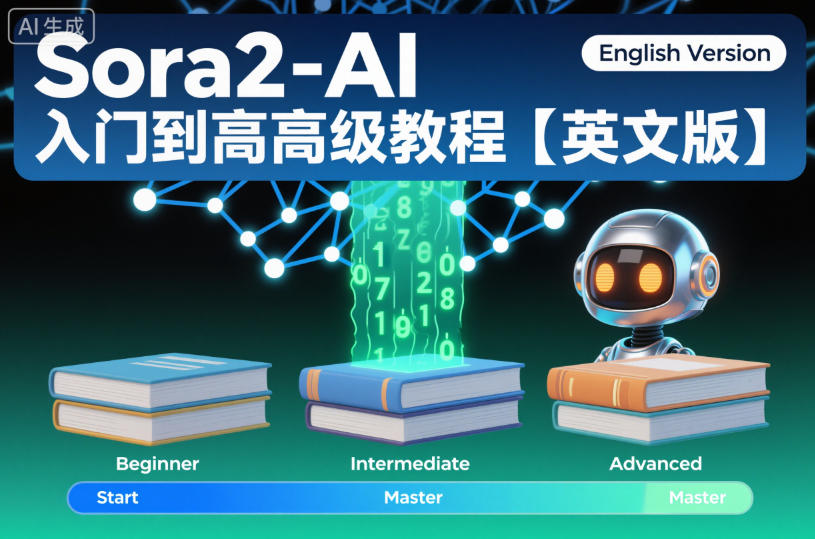Sora2-AI入门到高级教程【英文版】-蓝海云网创