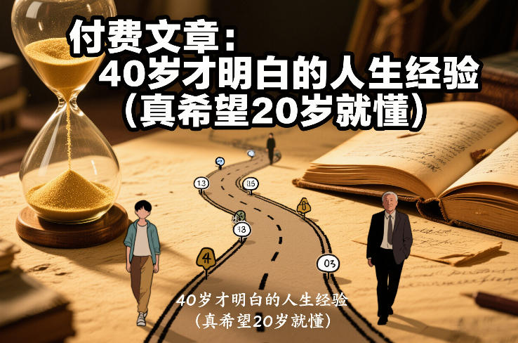 付费文章：40岁才明白的人生经验(真希望20岁就懂)-蓝海云网创
