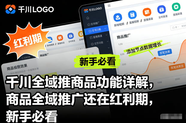 千川全域推商品功能详解，商品全域推广还在红利期，新手必看-蓝海云网创