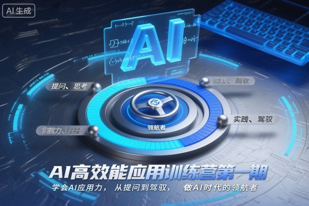 AI高效能应用训练营第一期,学会AI应用力,从提问到驾驭,做AI时代的领航者(更新)-蓝海云网创