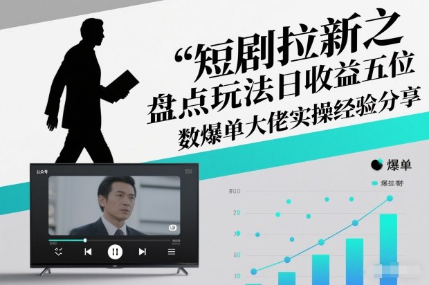 短剧拉新之盘点玩法日收益五位数爆单大佬实操经验分享-蓝海云网创