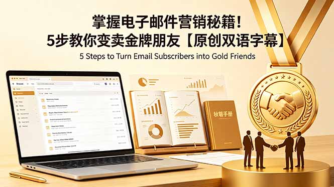 掌握电子邮件营销秘籍！5步教你变卖金牌朋友【原创双语字幕】-蓝海云网创