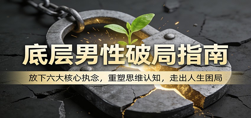 底层男性破局指南：放下六大核心执念，重塑思维认知，走出人生困局-蓝海云网创