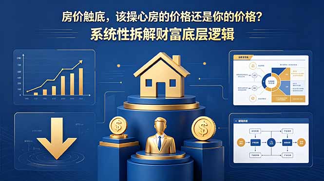 付费文章：房价触底，该操心房的价格还是你的价格？系统性拆解财富底层逻辑-蓝海云网创