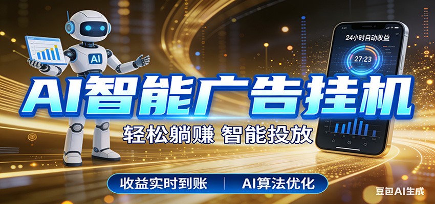 智能广告挂机新时代，利用碎片化时间实现稳定被动收益，AI帮你持续盈利-蓝海云网创