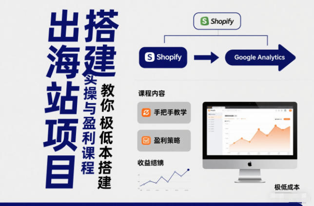 小淘出海站项目，搭建实操与盈利课程，手把手教你用极低成本搭建-蓝海云网创