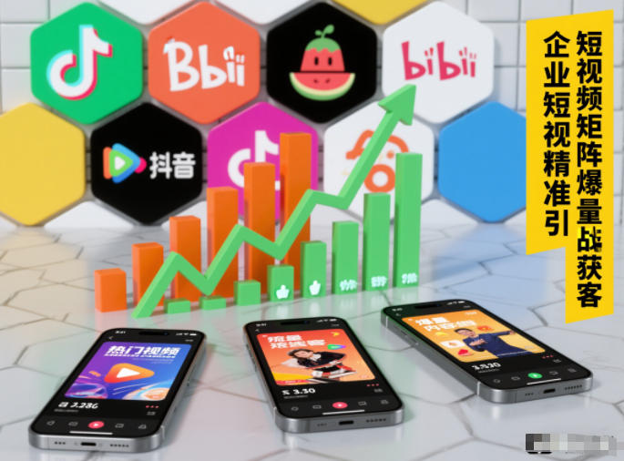 企业短视频精准引流矩阵获客，短视频矩阵爆量战法-蓝海云网创