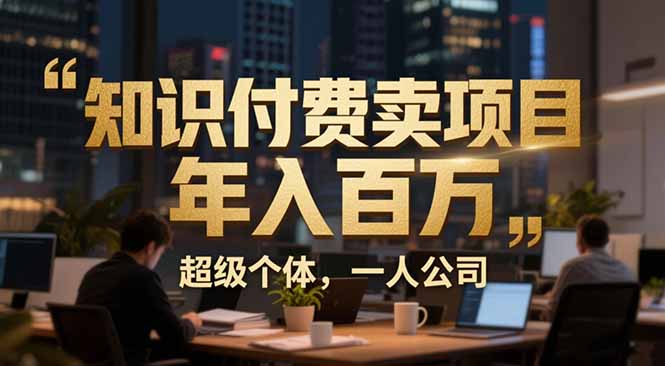 从0到年入百万：超级个体实战心得公开，个人IP×精准引流×成交系统全拆解-蓝海云网创