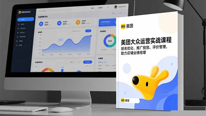 美团大众运营实战课程,排名优化、推广投放、评价管理,助力店铺业绩倍增-蓝海云网创