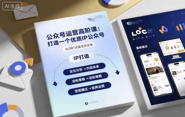 公众号运营高阶课,打造一个优质IP公众号-蓝海云网创