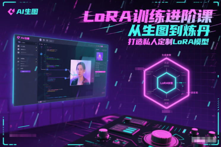 LoRA训练进阶课，从生图到炼丹，打造私人定制LoRA模型-蓝海云网创