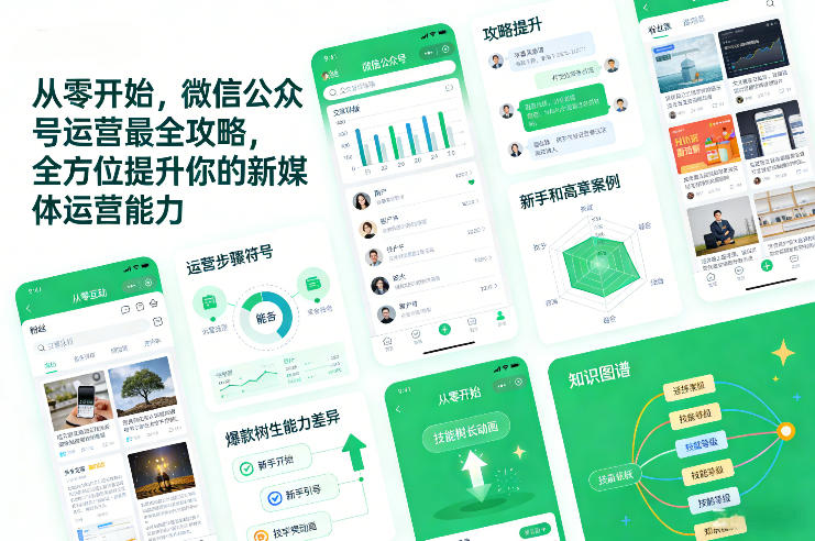 从零开始，微信公众号运营最全攻略，全方位提升你的新媒体运营能力-蓝海云网创