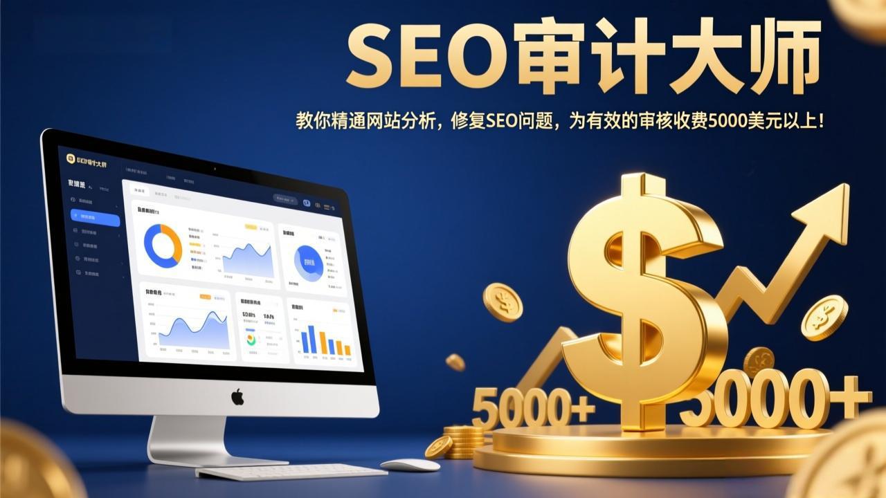 SEO审计大师：教你精通网站分析，修复SEO问题，为有效的审核收费5000美元以上！-蓝海云网创