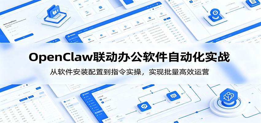 OpenClaw自动化实操课：从软件安装配置到指令实操，实现批量高效运营-蓝海云网创