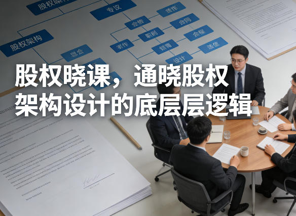 股权晓课，通晓股权架构设计的底层逻辑-蓝海云网创