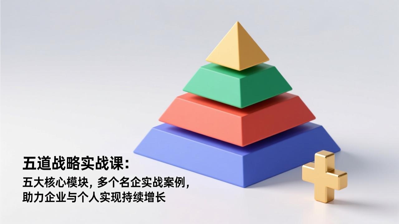 五道战略实战课：五大核心模块，多个名企实战案例，助力企业与个人实现持续增长-蓝海云网创