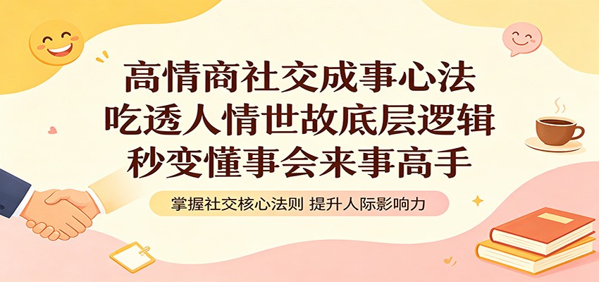 高情商社交成事心法：吃透人情世故底层逻辑，秒变懂事会来事高手-蓝海云网创