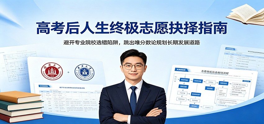 高考后人生终极志愿抉择指南：避开专业院校选错陷阱，跳出唯分数论规划长期发展道路-蓝海云网创