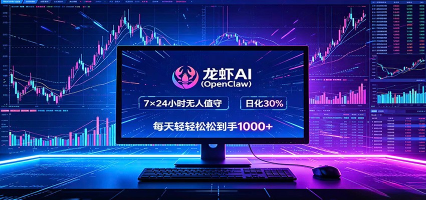 龙虾AI(OpenClaw)全自动挂机，智能操控电脑高效执行任务，每天轻松到手四位数-蓝海云网创