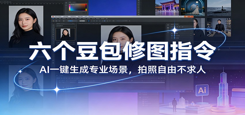 六个豆包修图指令：AI 一键生成专业场景，拍照自由不求人-蓝海云网创