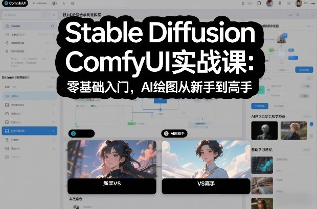 Stable Diffusion ComfyUI实战课：零基础入门，AI绘图从新手到高手-蓝海云网创