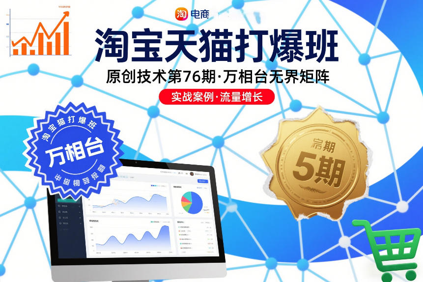 淘宝天猫打爆班原创技术第76期，万相台无界矩阵-蓝海云网创