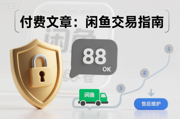 付费文章：闲鱼交易指南，怎么才能降低被坑被马扁的概率-蓝海云网创