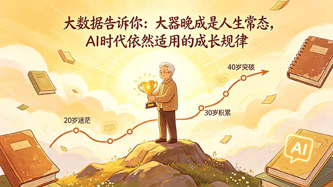 付费文章：大数据告诉你：大器晚成是人生常态，AI 时代依然适用的成长规律-蓝海云网创