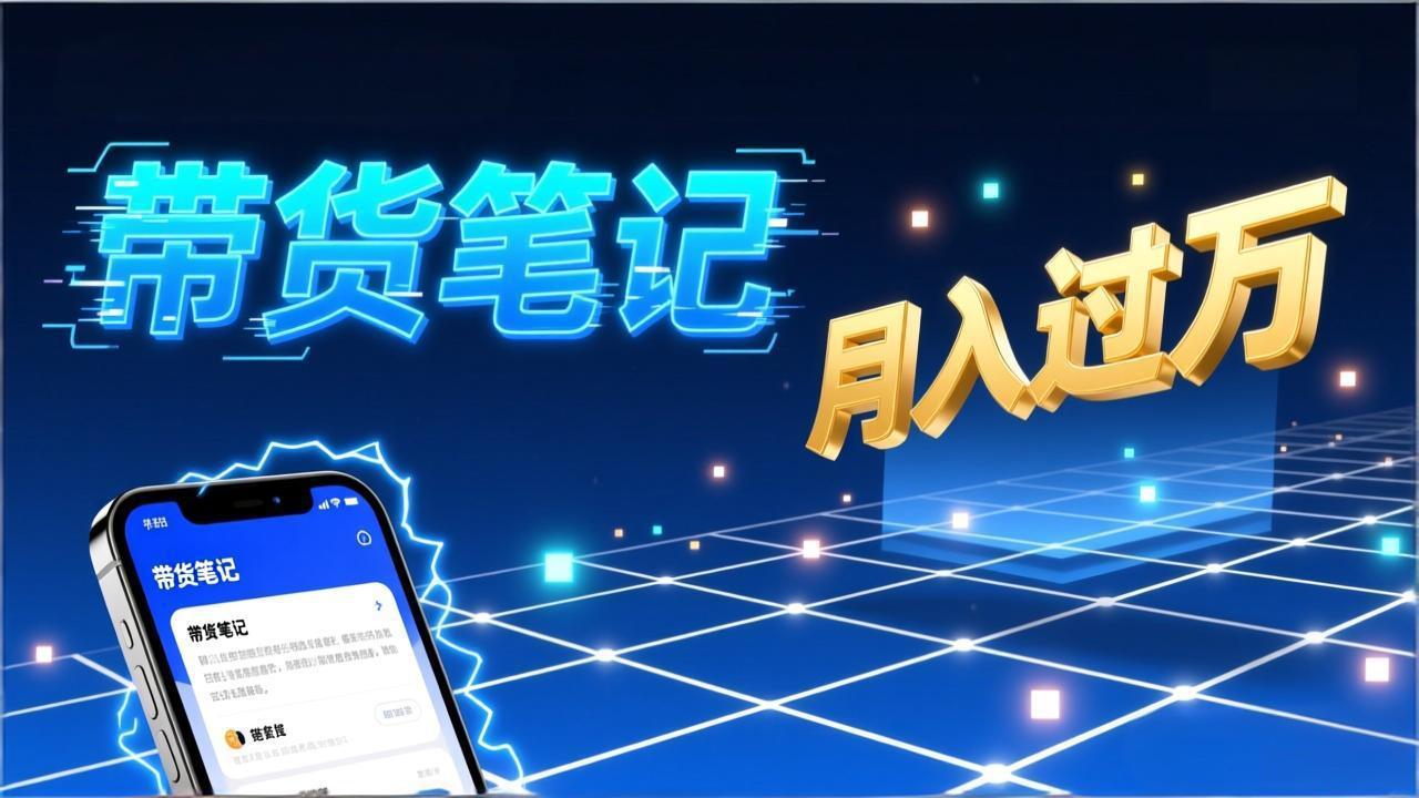 小红书爆款笔记带货实战：拆解封面标题正文全要素，手把手教你单篇笔记带货月入过万-蓝海云网创