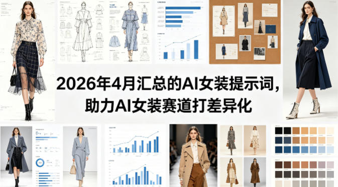 2026年4月汇总的AI女装提示词，助力AI女装赛道打差异化-蓝海云网创