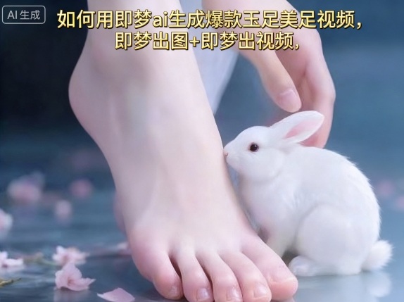 如何用即梦ai生成爆款玉足美足视频,即梦出图+即梦出视频,快速涨粉-蓝海云网创