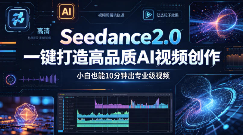 Seedance2.0一键打造高品质AI视频创作，小白也能10分钟出专业级视频-蓝海云网创