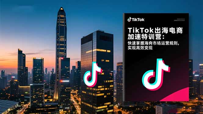 TikTok出海电商加速特训营-更新：快速掌握海外市场运营规则，实现高效变现-蓝海云网创