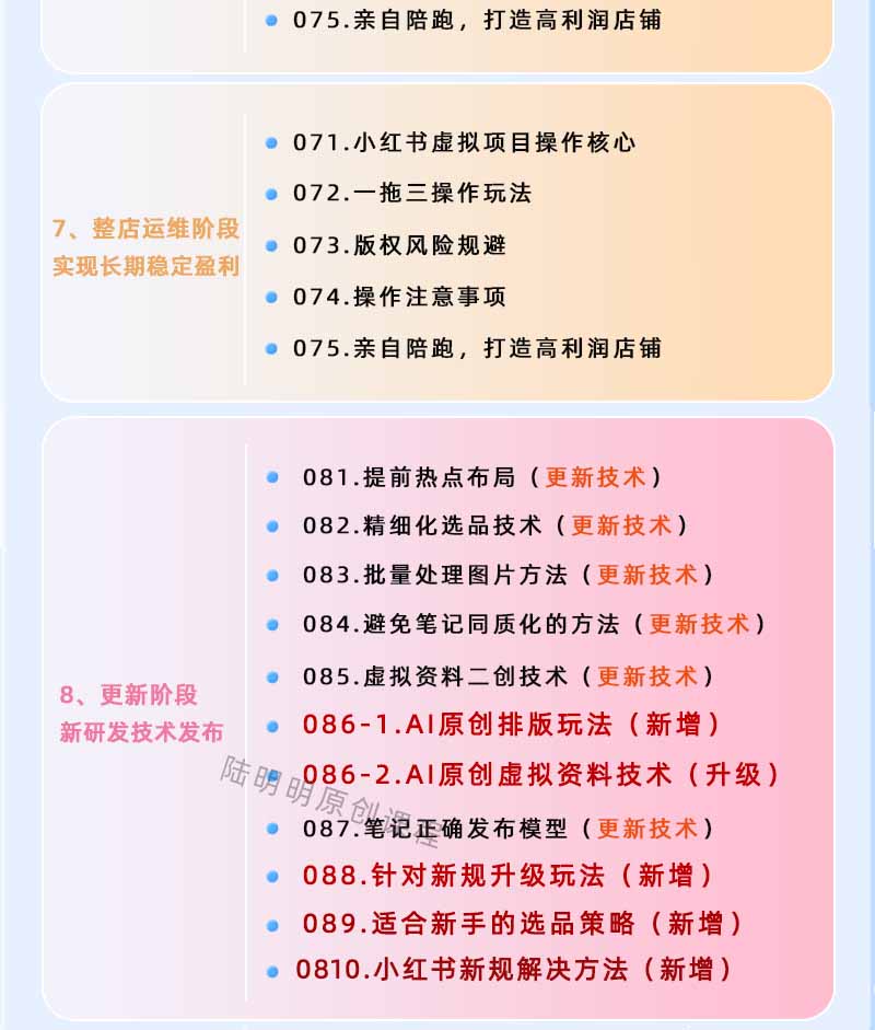 图片[4]-小红书虚拟项目特训班9.0，全面拥抱AI，批量产出原创PPT货源，单品/单店纯利润几万到几十W-蓝海云网创