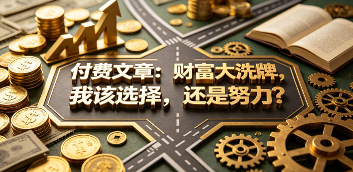付费文章：财富大洗牌，我该选择，还是努力？-蓝海云网创
