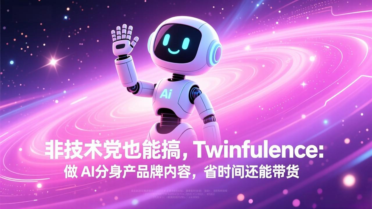 非技术党也能搞!Twinfluence:做 AI 分身产品牌内容,省时间还能带货-蓝海云网创