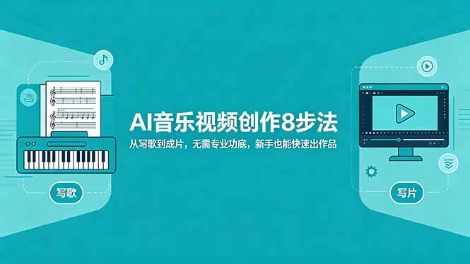 AI音乐视频创作8步法：从写歌到成片，无需专业功底，新手也能快速出作品-蓝海云网创
