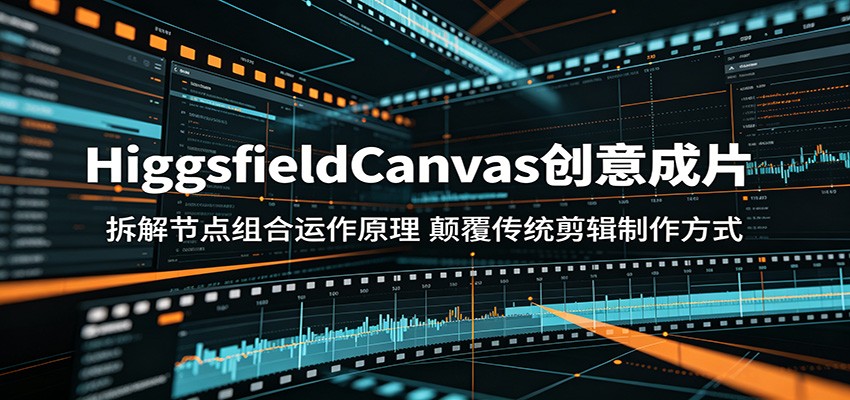 HiggsfieldCanvas创意成片：拆解节点组合运作原理，颠覆传统剪辑制作方式-蓝海云网创