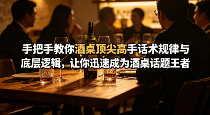 付费文章：手把手教你酒桌顶尖高手话术规律与底层逻辑，让你迅速成为酒桌话题王者(二十年全网独家经验分享)-蓝海云网创