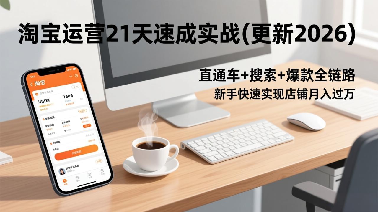 淘宝运营21天速成实战(更新2026-蓝海云网创