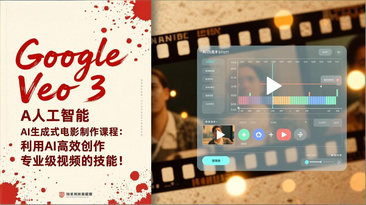 Google Veo 3人工智能AI生成式电影制作课程：利用AI高效创作专业级视频的技能！-蓝海云网创