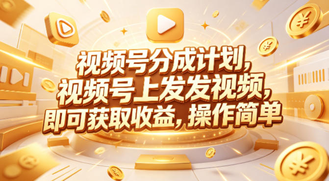 视频号分成计划，599元众筹的Red团队课程，视频号上发发视频，即可获取收益，操作简单-蓝海云网创