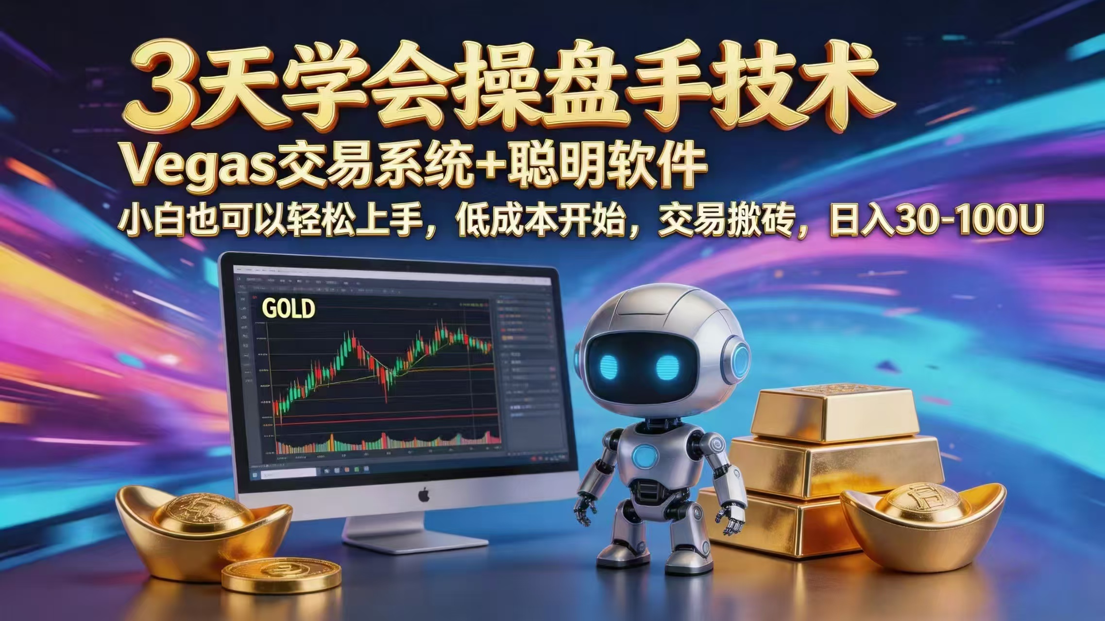 三天学会操盘手技术，vegas技术+聪明软件，小白也可以轻松上手，日入1000+-蓝海云网创